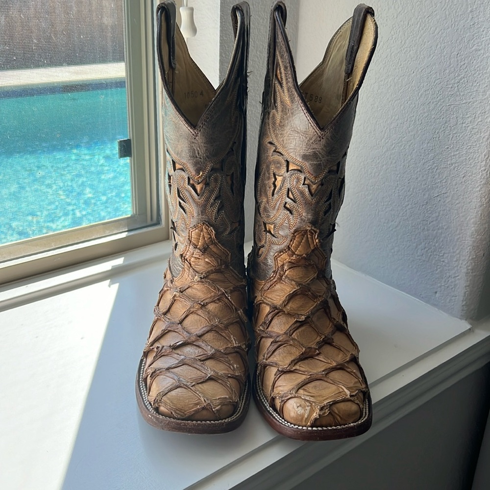 Authentic Exotic Pirarucu Men's Boots